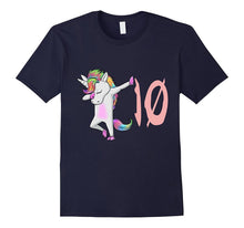 Tenth 10th Birthday Unicorn Dab Tshirt