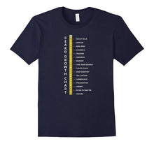 Mens Beard Length Growth Chart Ruler T-Shirt for Men