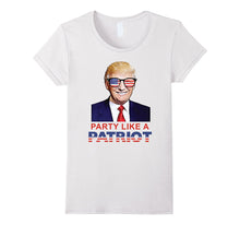 Party Like a Patriot Donald Trump in Sunglasses USA T-Shirt
