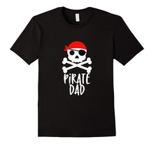 Mens Pirate Dad T-Shirt Skull and Crossbones Tshirt Tee Shirt