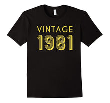 36th Birthday Gift Shirt Cool Vintage Retro 36 Year Old 1981