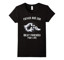 Men's Father Son Friends Fist Bump TShirt Dad Father's Day F