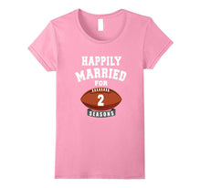 2nd Wedding Anniversary T-Shirt Football Couple Gift