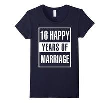16th Wedding Anniversary Gift Idea Husband and Wife T-Shirt
