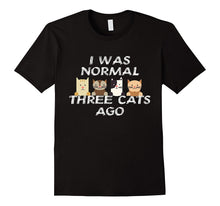 I Was Normal Three Cats Ago T-Shirt - Crazy Cat Lady Shirt