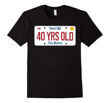 40th Happy Birthday T-Shirt; 40 Years Old Tshirt; Retro Tee