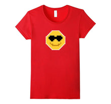 Smiling Face With Sunglasses Cool Emoji 8-Bit T Shirt