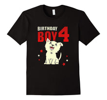4 Years Old 4th Birthday Gift Shirt With Yeyo the Puppy Dog