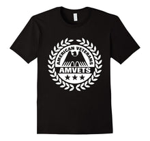 American Veterans AMVETS T-Shirt. Veterans Day Patriotic Tee