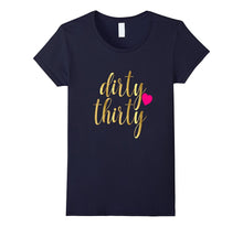 30th Birthday Shirt Gift Gold Dirty Thirty 30 Pink Heart