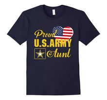 Proud U.S. Army Aunt Patriotic Heart T Shirt