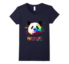 Panda Bear Life Rainbow Watercolor Bright Splatter Shirt