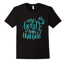My Heart Is on That Field Shirt Mom Football Baseball Aqua