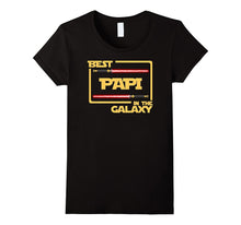 Mens Best Papi in the Galaxy Father's Day Gift T-Shirt