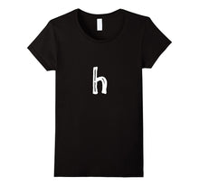 Monogram Letter H Lowercase H T-Shirt Learn Alphabet
