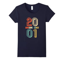 Awesome Since 2001 T-Shirt 16 Yrs Old Bday 16th Birthday Tee
