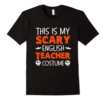 Funny Halloween Shirt for English Teachers Bat Skeleton