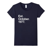 Est October 1977 Shirt Awesome 40th Birthday Gifts TShirt