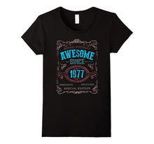 40th Birthday Gift Shirt Vintage Awesome Since 1977 40 Years