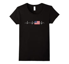 Heartbeat USA Flag Tshirt Independence Day