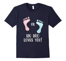 Gender Reveal TShirt - Pink or Blue Big Bro Loves You