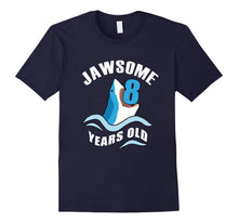 Jaw-Some 8 Years Old Funny Shark Tee 8th Birthday Gift