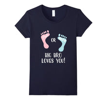 Gender Reveal TShirt - Pink or Blue Big Bro Loves You