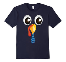 Cute Turkey Face Tie Bow Thanksgiving Holiday Cool T-Shirt