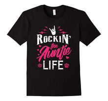 Rockin the Auntie Life Shirt Cool Tee for Aunt Mothers