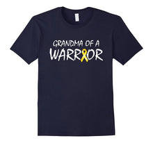 Grandma of a Warrior Childhood Cancer Awareness Ribbon Shirt