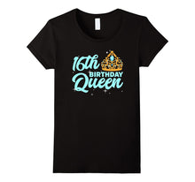 16th Birthday Queen T Shirt Celebration Party Sweet Sixteen