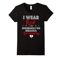 I Wear Red for Epidermolysis Bullosa Awareness Support Shirt