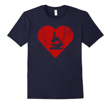 I LOVE SCIENCE Cool Vintage Distressed Microscope T-Shirt