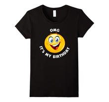 OMG It's My Birthday Super Happy Emoji T-Shirt