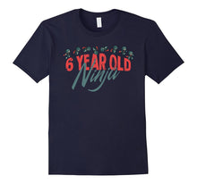 6 Years Old 6th Birthday Tshirt - Cute Ninja Tee for Boys