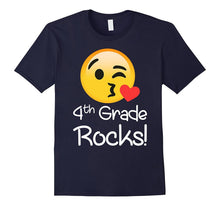 4 Th Grade Rocks Emoji Shirt Funny Fourth Graders & Teachers