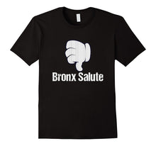 Bronx Salute Thumbs Down Pinstripe New York Baseball T-Shirt