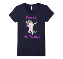 11 and Fabulous Sweet Eleventh Birthday Unicorn Dab T Shirt