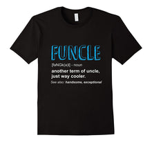 Funcle T-Shirt Like a Dad Only Cooler - Mens Gift Fun Uncle
