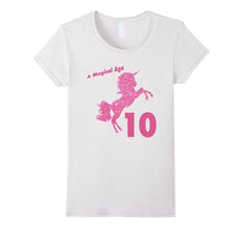 Kids 10th Birthday Unicorn Gift T-Shirt for 10 Yr Old Girls