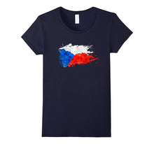 Czech Splash Flag Tourist T-Shirt