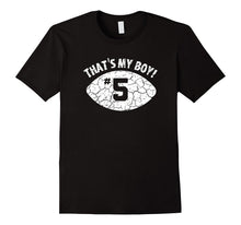 That's My Boy #5 T-Shirt - Distressed Football Mom Tee