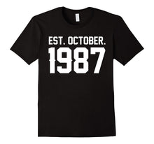 Happy 1987 My 30 Th Birthday Gift Ideas Tshirt for Lover