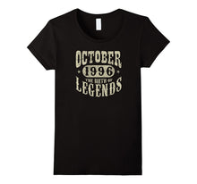21 Years 21st Birthday October 1996 Birth of Legend T-Shirt