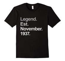 Legend Est November 1937 Shirt - 80th Birthday Gifts TShirt