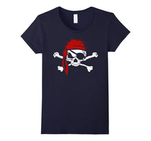 Jolly Roger Pirate T-Shirt, Skull Crossbones Halloween Shirt