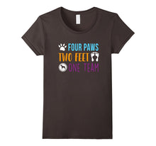 Four Paws Two Feet One Team Funny T-Shirt