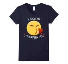 I Love My 8th Graders Grade School Teacher Emoji T Shirt