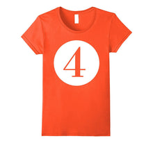 Number 4 T-Shirt for Adults & Kids