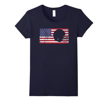 American Flag Football USA Patriotic Vintage Retro T-Shirt